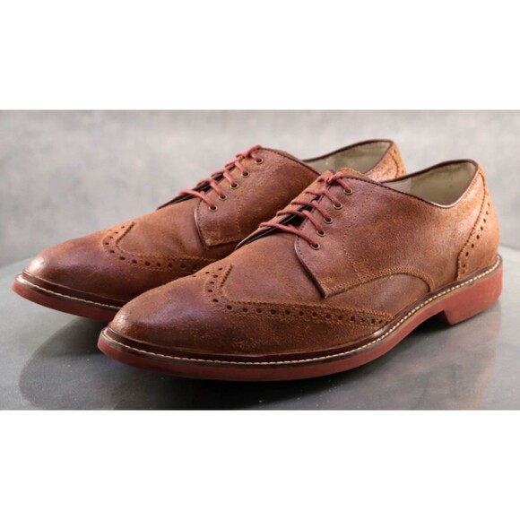 Cole Haan Nik Air Men\'s Wingtip Oxfords Dress Shoes Size 10.5 M Leather C10190 main image 4